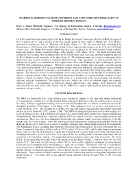 Numerical Modeling of Isleta Diversion Dam Gate Operation Hydraulics to Minimize Sediment Effects