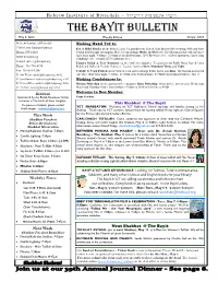 The Bayit Bulletin