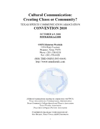 2010 TSCA CONVENTION PROGRAM.Pub