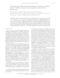 Characterization of Poly(Amidoamine) Dendrimers and Their Complexes with Cu2+ by Matrix-Assisted Laser Desorption Ionization Mass Spectrometry
