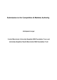 CMFT/UHSM: Phase 1 Submission