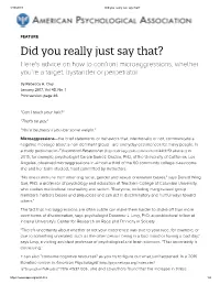 Did You Really Just Say That?