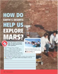 How Do Space Missions Help Us Learn About the Solar System?