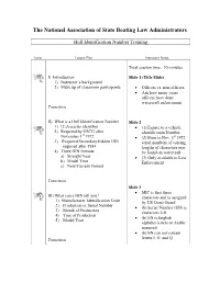 Hull Identification Numbers
