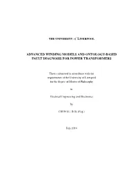 Advanced Winding Models and Ontology-Based Fault Diagnosis for Power Transformers