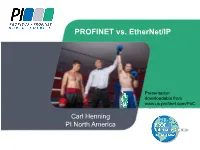 PROFINET Vs. Ethernet/IP
