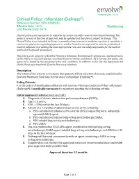 Roflumilast (Daliresp®) Reference Number: ERX.NSMN.20 Effective Date: 12/15 Revision Log Last Review Date: 09/16
