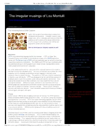 The Irregular Musings of Lou Montulli: the Reasoning Behind Web Cookies