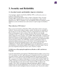 3. Security and Reliability