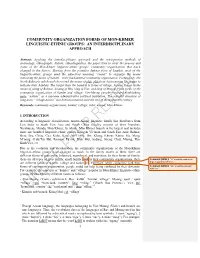 Community Organization Forms of Mon-Khmer Linguistic-Ethnic Groups: an Interdisciplinary Approach