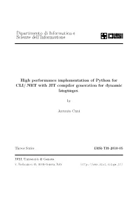 Dipartimento Di Informatica E Scienze Dell'informazione