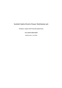Scottish Hydro Electric Power Distribution Plc