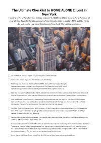 The Ultimate Checklist to HOME ALONE 2: Lost in New York