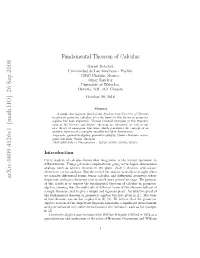Fundamental Theorem of Calculus