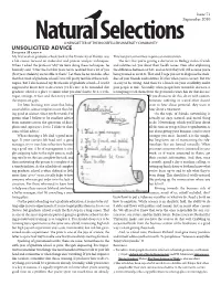 UNSOLICITED ADVICE Eugene Martin My First Week of Graduate School, Back at the University of Florida, Was This Last Part Sometimes Requires an Intervention
