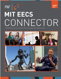 MIT EECS CONNECTOR Annual News from the MIT Department of Electrical Engineering and Computer Science