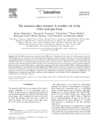 The Anomeric Effect Revisited. a Possible Role of the CH/N Hydrogen
