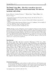 The Dusky Large Blue – Maculinea Nausithous Kijevensis (Sheljuzhko, 1928) in the Transylvanian Basin: New Data on Taxonomy and Ecology