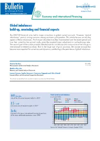 Global Imbalances: Build-Up, Unwinding and Financial Aspects