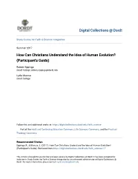 How Can Christians Understand the Idea of Human Evolution? (Participant's Guide)