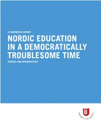 Nordic Education in a Democratically