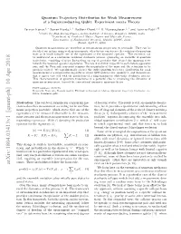 Quantum Trajectory Distribution for Weak Measurement of A