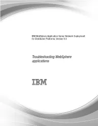 Troubleshooting Websphere Applications
