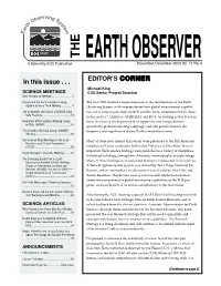 In This Issue . . . EDITOR's CORNER
