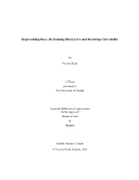 Representing Race: Re/Framing Black Lives and Restoring Grievability