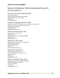 Research Roadmap: Understanding the Research Process (Part 1)