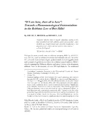 Towards a Phenomenological Existentialism in the Rabbinic Law of Beit Hillel
