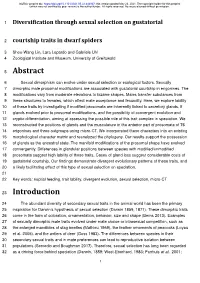 Diversification Through Sexual Selection on Gustatorial Courtship