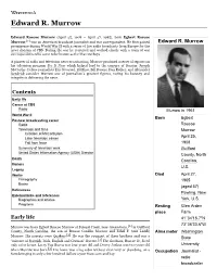 Edward R. Murrow