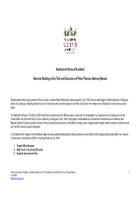Records Relating to the Trial and Execution of Peter Thomas Anthony Manuel