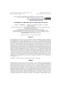 Susceptibility to Bruchids Among Common Beans in Uganda