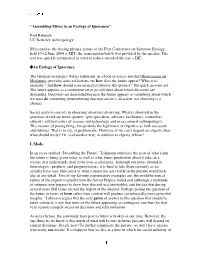 “Assembling Ethics in an Ecology of Ignorance” Paul Rabinow UC