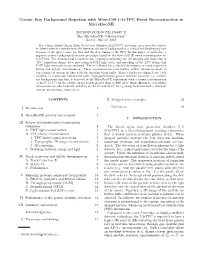 Cosmic Ray Background Rejection with Wire-Cell Lartpc Event Reconstruction in Microboone