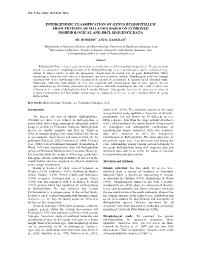 Intergeneric Classification of Genus Bulbophyllum from Peninsular Malaysia Based on Combined Morphological and Rbcl Sequence Data
