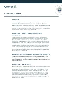 Overview Addressing Today's Storage Management Challenges Enabling