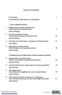 Table of Contents