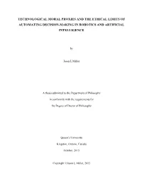 Technological Moral Proxies and the Ethical Limits of Automating Decision-Making in Robotics and Artificial Intelligence