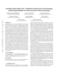 A Statistical Approach to Disentangle Joint Responsibility for Web Security in Shared Hosting