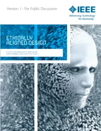 Ethically Aligned Design Version 1