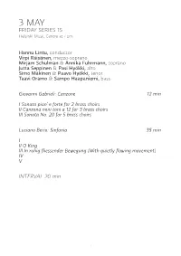Friday Series 15 Interval 20