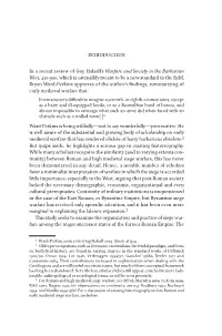 Introduction 1 Introduction in a Recent Review of Guy Halsall's Warfare And