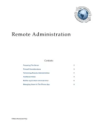 Remote Administration