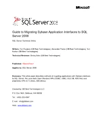 SQL Server White Paper Template