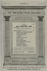 Architectural Record Was Devoted to Be Asserted of Any of the Embodiments the Work of Messrs
