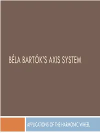 Béla Bartók's Axis System