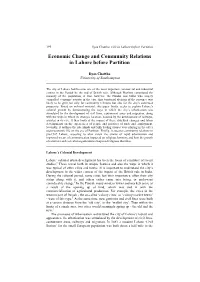 Economic Change and Community Relations in Lahore Before Partition